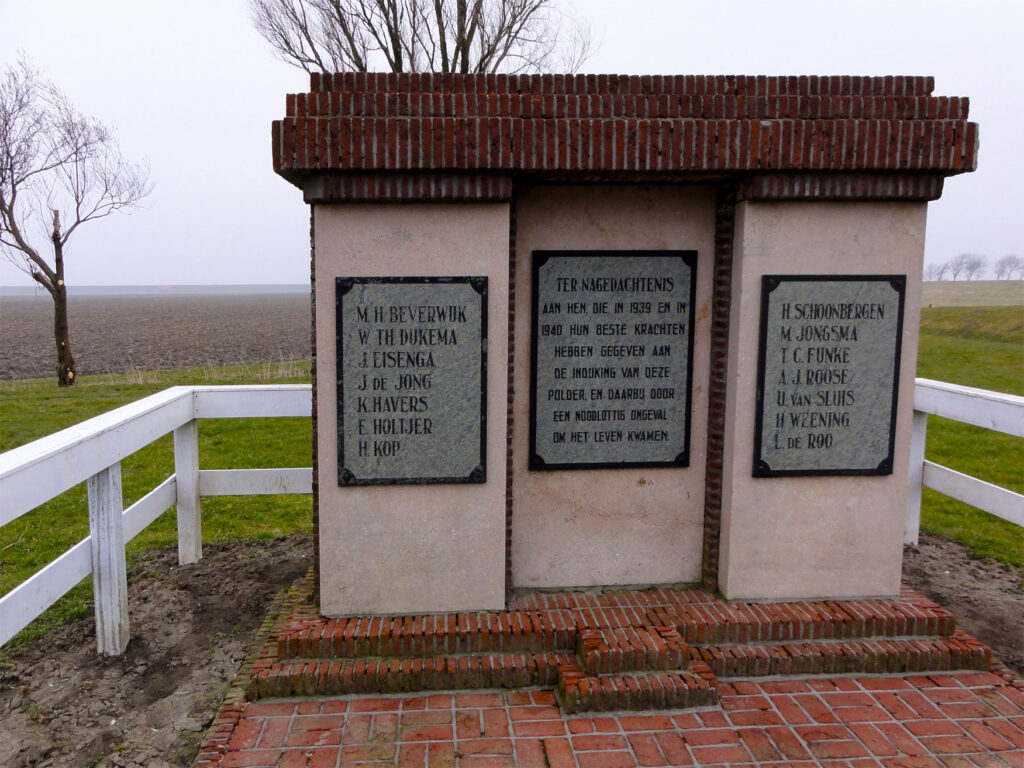 monument omgekomen arbeiders de slikken